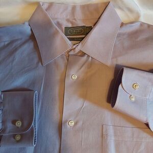 Talbots‎ Men's Dress Shirt Long Sleeve Regular-Fit Orchid Size 17 32/33